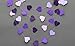 Purple Heart Garland – Paper Garland for Wedding, Bridal Shower, Birthday and Bachelorette Party Decorations – 120 Inches