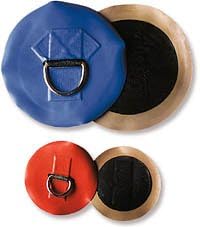 Hypalon D-Ring Patches 4 1/2 inch - Blue