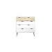 Tvilum Diana 5 Drawer Chest, White/Oak Structure