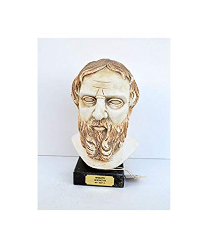 Estia Creations Ancient Greek Historian Herodotus Sculpture Statue Bust Artifact