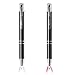 Lighted Tip Pen, Glowseen 2-Pack Technical Pens Light up Pen with Light,LED lighted Pen for Writing in The Dark(Red Light and White Light)