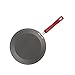 Rachael Ray Classic Hard Anodized Nonstick Frying Pan Set / Fry Pan Set / Hard Anodized Skillet Set - 9.25 Inch and 11.5 Inch, Gray with Red Handles