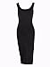 BEAGIMEG Women's Sexy Bodycon Sleeveless Pencil Knee Length Club Tank Dress, Black, Medium