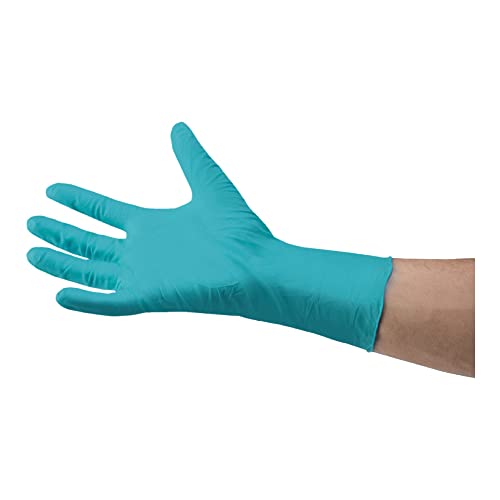 neoLab 1-0702 AQL 0.65 Nitril Einmalhandschuhe, Größe L, Grün, 100 Stück