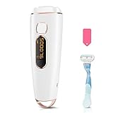Dinkung IPL Hair Removal Device with 500000 Flashes Permanent & Skin Sensor, Professional Painless Facial & Body Hair Removal for Women Home Use