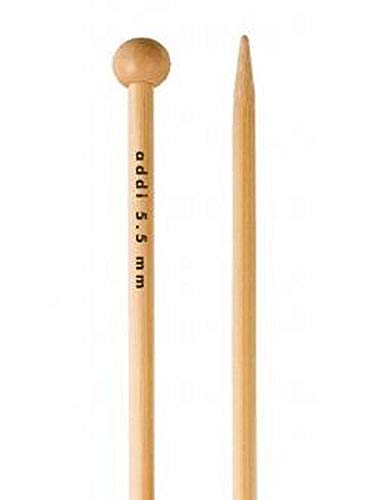 addi Bamboo Single Pointed Knitting Needles 25cm (10in) 5.00mm