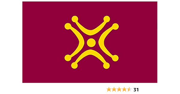 Durabol Bandera de Lábaro cántabro 150X90 CM Flag Satin ...