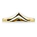 Metal Factory Sz 5 Yellow Gold Plated Sterling Silver 925 Chevron Stackable Ring