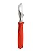 BALCI Ice Cream Scoop - Heavy Duty Stainless Steel Icecream Scooper With Non-Slip Rubber Grip - Professional Metal Ice-Cream Spade - Dishwasher Safe – Red