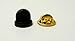 Black PVC Rubber Pin Backs Pack of 50