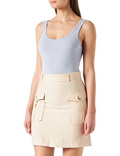 Naf Naf Falda de Mujer, Beige Safari, 34