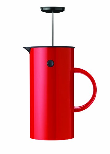 Stelton EM Press Coffee Maker, 8 cups, red