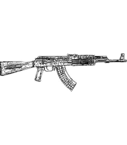 Amazon.com - Set of 2 Vinyl Stickers Adhesive Die Cut AK47 AK-47