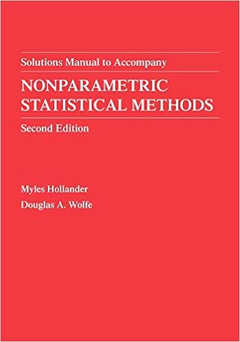Amazon Com Nonparametric Statistical Methods Solutions Manual 9780471329862 Hollander Myles Wolfe Douglas A Books