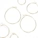 Humble Chic Large Hoop Earrings for Women - Hypoallergenic Lightweight Wire Threader Loop Drop Dangles, Safe for Sensitive Ears, 18K Gold Plated - 2 inch