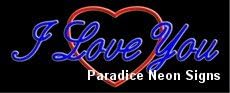 I Love You Neon Sign 13 x 32