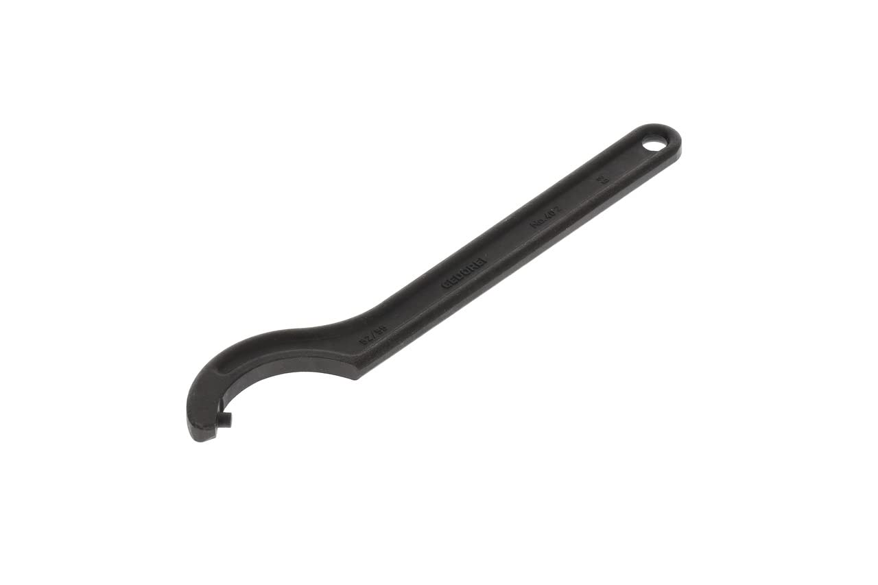 GEDORE Hook spanner with pin, for Capstan nuts, AF 52-55 mm, Tip dia. 8 mm, Ratchet spanner, 40 Z 52-55