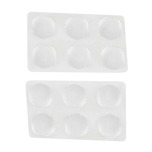 Mowind 12 PCS/Set of Drum Damper Gel Pads Snare Drum Muffler Mute Transparent