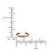 Sterling Silver with Yellow Gold Tone Overlay 2mm Hawaiian Band Toe Ring