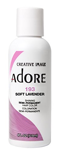 Adore Semi-Permanent Haircolor #193 Soft Lavender 4 Ounce (118ml) (6 Pack)