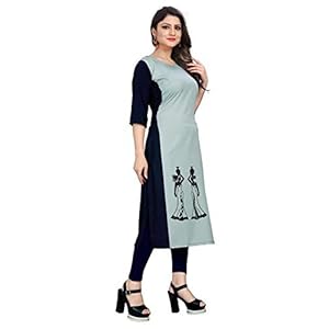 Pinkmint Women’s Crepe Straight Kurta