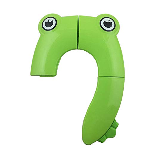 Highpot Portable Folding Non Slip Pads Reusable Toilet Potty Training Seat Covers Liners for Babies,Toddlers and Kids (Green)
