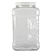 Rubbermaid FG7K2300WHT Square Food Storage Jars, 1-Gallon, White