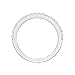 NANA Sterling Silver & Swarovski Zirconia Wedding Band-Rhodium Plated-Size 5