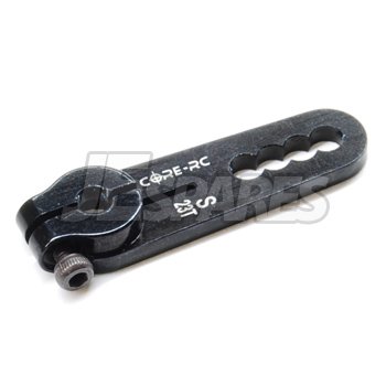 Core-RC Aluminum Servo Arm (Black) (23T-KO Propo/JR/Sanwa/Airtronics)
