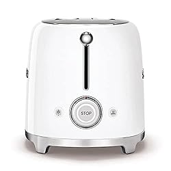 Smeg 50s Retro Line White 2-Slice Toaster