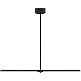 ET2 Dorian - 14W 2 LED Linear Pendant-1 Inches Tall and 1 Inches Wide-Black Finish