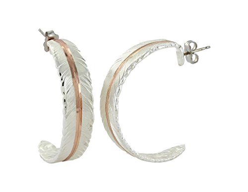 Western Inspired Post Back Hoop Earrings
