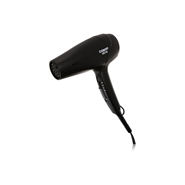 Conair 1875 Watt Turbo Hair Dryer; Black