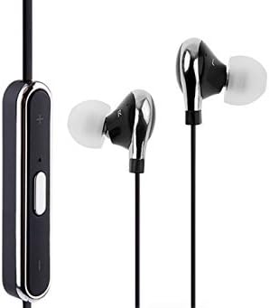 ES Trader® Sports Bluetooth 4.0 Stereo Wireless Bluetooth Earbuds Earphone Headphone for iPhone Samsung (Black)