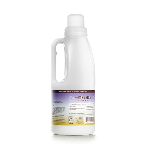 MRS. MEYER’S CLEAN DAY LIQUID FABRIC SOFTENER, INFUSED WITH ESSENTIAL OILS, PARABEN FREE, COMPASSION FLOWER, 32 OZ (32 LOADS)