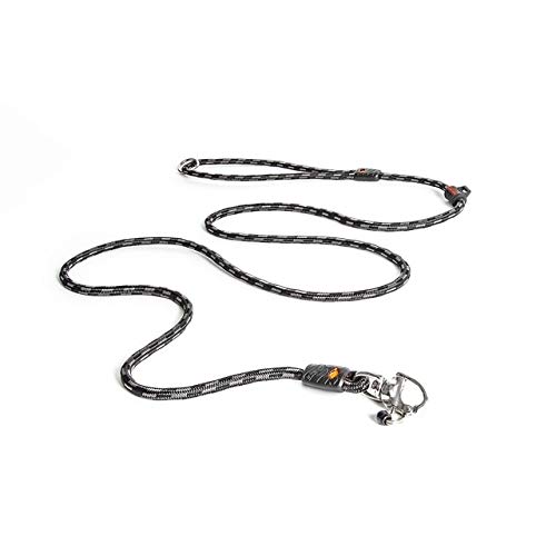 EZYDOG Marine Training Slip Dog Lead | 1.7m, Climbing Rope, All-In-One, One-Size-Fits-All, Silicon Waste Bag Keeper,Easy to Slip On, No Harness or Collar Needed, Sailing Snap Clip, (LITE, Black)