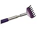 TOOGOO(R) Telescopic Stainless Steel Compact Scratching Tool Extendable 20-68cm Back Scratcher Massager 5 Section (Purple)
