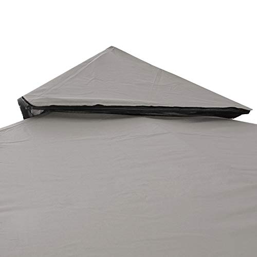 AyaMastro Gray 120.13" 2Tier Patio Gazebo Canopy Tent Replacement with Ebook