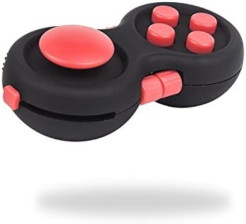 Fidget Toy 8 Relieving Functions, Fidget Toy Stress Reducer, Stress Releaser, Anti-anxiety Depression, Anxiety Stress Relief for Focus Relaxation Aids Depression Autism Anger ADD ADHD PTSD (Red)