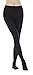 Women's 150 Denier Thick Footed Tights Pantyhose (Black - 1Pair, S/M)