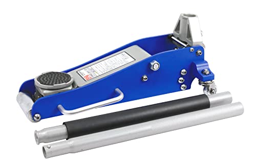 エマーソン(Emerson) 車用 油圧フロアジャッキ ハイブリッドダブルピストンジャッキ1.5t EM-203B ローダウン 最低位80mm/最高位355mm 軽~普通自動車・ローダウン車 EMERSON 青商品画像