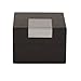 Tech Swiss Watch Box Extra Large 1 Watch Brown Wood Finish Engravable Plate Removable Cushion