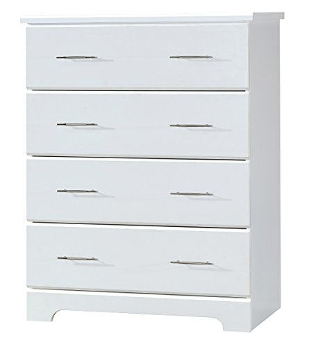 StorkCraft Brookside 4 Drawer Chest, White