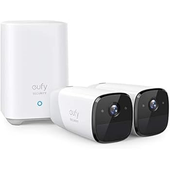 eufy Security eufyCam 2 Wireless Home Security Camera System, 365-Day Battery Life, HD 1080p, IP67 Weatherproof, Night Vision, Compatible with Amazon Alexa, 2-Cam Kit, No Monthly Fee