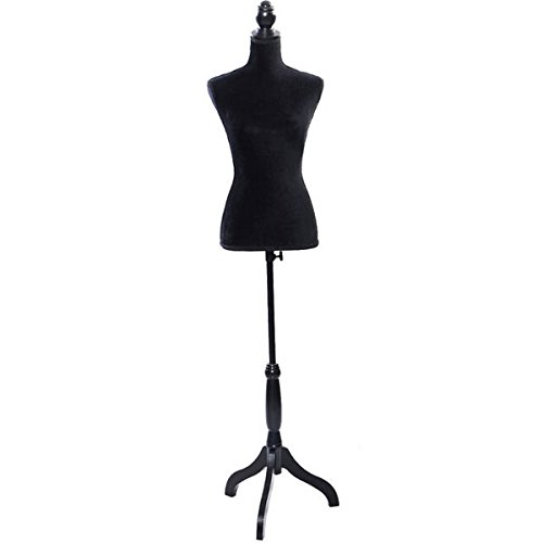 Mefeir Fashion Store Female Dress Form Pinnable Black Foam Mannequin