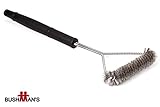 Grill Cleaning Brush From Bushman's The Most Efficient And Easy To Use BBQ Tool, The Only One You Will Ever Need That Comes With A Durable Heavy-Duty Stainless Steel Bristles And Long Handle To save You Time And Money