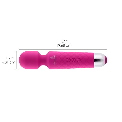Wireless Mini Wand Massager, Waterproof 20x Multi-Speed Vibrations