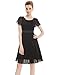 Ever Pretty Round Neckline Sleeve Ruched Short Casual Wear to Work Dress 03990