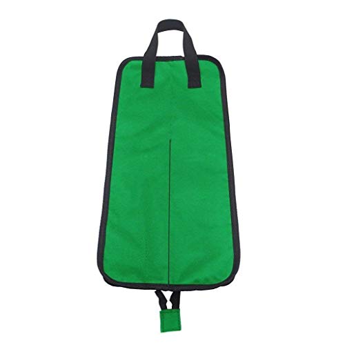 Potelin Drumstick Bag Waterproof Storage Bag Instrument Accessory Case For Drum Sticks Holder (Green)