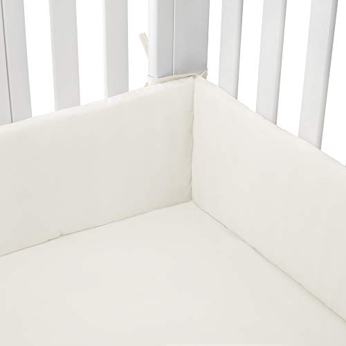 Babydoll Bedding Tailored Cradle Bumpers Color - Ecru, Size - 18" x 36"